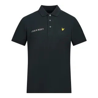 Lyle & Scott True Black Polohemd mit kurzen Ärmeln