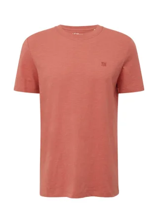 s.Oliver Red Label - T-Shirt aus Slub Yarn mit Logo-Print rot - Gr. - S