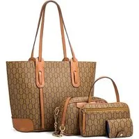 AURIVION Wickeltasche Großes, vierteiliges Set Muttertasche (Set, 1-tlg., diagonale Straddle-Tasche für Damen), Handtasche mit einer Schulter