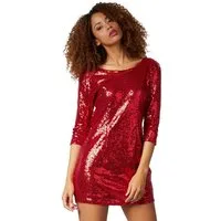 dressforfun Paillettenkleid Pailletten-Langarmkleid