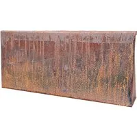 EdelrostPassion Hochbeet, Modulare Stützmauer, Beeteinfassung L-Element – Cortenstahl 3mm stark