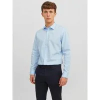Jack & Jones Langarmhemd JJJOE SHIRT LS PLAIN Materialmix, slim fit