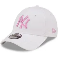 New Era Baseball Cap New York Yankees MLB League Essential White Rose 9Forty Adjustable Kid (1-St)