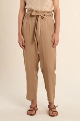 molly bracken - Paperbag Hose beige/braun - Gr. - S