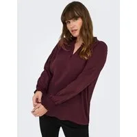 ONLY CARMAKOMA Shirtbluse CARMETTA LIFE V-NECK TOP WVN NOOS Kunstfaser, regular fit