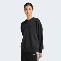 adidas Sportswear Sweatshirt SEASONAL ESSENTIALS SATIN-, V-AUSSCHNITT mit V-Ausschnitt, ohne Verschluss, in normaler Länge