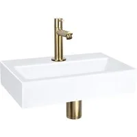 Differnz Waschschüssel Differnz Flat Waschbecken-Set 38x24x7 cm