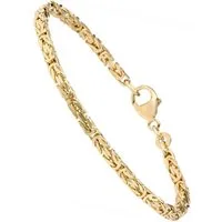 JOBO Armband, Königsarmband 333 Gold massiv 21 cm