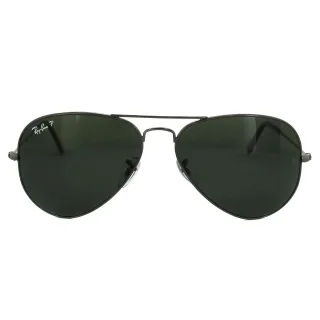 Lunettes de soleil Ray-Ban Aviator 3025 Gunmetal vert polarisé 004/58