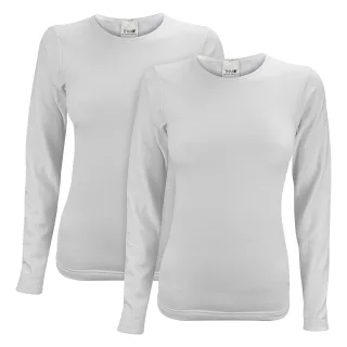 2er-Pack Damen Langarm-Thermooberteil für den Winter