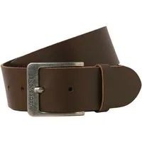 Jack & Jones Ledergürtel JACBRAGA LEATHER BELT SN mit silberner Schließe