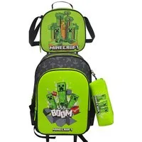 Minecraft Kinderrucksack Minecraft Schul Trolley Set 3-teilig Kinder (1-tlg)