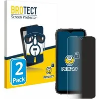 BROTECT Displayschutzfolie Sichtschutzfolie für Doogee Blade 10 Ultra, 2 Stück, Anti-Spy Privacy Sichtschutz Blickschutzfolie Blaulicht-Schutz