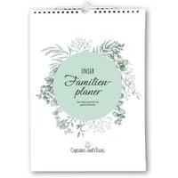 CUPCAKES & KISSES Familienkalender Familienkalender A4, strukturierter Planer mit liebevollen Details