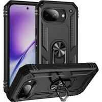 CoolGadget Handyhülle Armor Shield Case für Google Pixel 10a 6,3 Zoll, Outdoor Cover Magnet Ringhalterung Handy Hülle für Pixel 10a