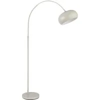 homsy by Ana Johnson Stehlampe Lightbow - Bogenleuchte in elegantem mattem Beige-Metall, Ein-/Ausschalter, ohne Leuchtmittel, warmweiß - kaltweiß, moderne Stehleuchte fürs Wohn- Schlafzimmer höhenverstellbar