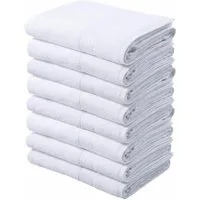 OTTO home Handtücher Juna, als Set und Serie erhältlich, 8 Handtücher, 50x100cm, Walkfrottier (8-St), 8-tlg. Handtuch-Set, 100% Baumwolle, mit Bordüre, Uni-Farben, weich