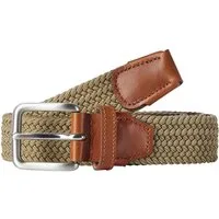 Jack & Jones Flechtgürtel Gürtel JACSPRING Woven Belt mit Lederdetails