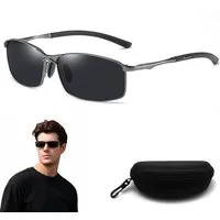 MOPUEA Sonnenbrille Sonnenbrille Runde Ovale Für Damen Und Herren (für Angeln, Outdoor-Sportarten, Fahren, Radfahren, 1-St., verbessert die Sicht) Sonnenbrille Herren Sport Metallrahmen Blendungsreduzierung