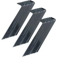 Work-it Zelthering Zeltheringe Set 36 Stück Stahlheringe mit Haken Camping Hering, (36-St), Stahl verzinkt, mit Haken, 25x190x4mm, 36 Stück