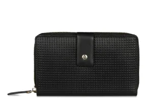bugatti bags & accessories - Noemi RV-Damenbörse L / Ladies zip wallet L schwarz
