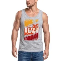 Neverless Tanktop Herren Tank-Top Sommer Venice Beach Surfing Motiv Aufdruck Strand mit Print