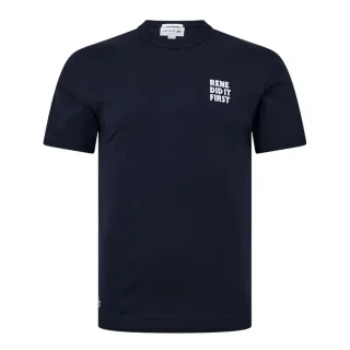 Lacoste - "Rene Did It First" T-Shirt für Herren, Baumwolle, Regulär (Dunkles Marineblau)