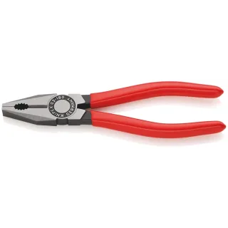 KNIPEX Kombizange mit Kunststoff überzogen schwarz atramentiert 180 mm - 0301180EAN