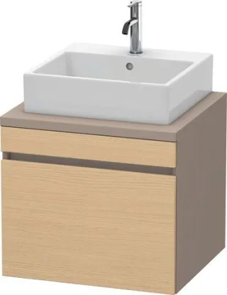Duravit DuraStyle Konsolenwaschtischunterbau wandhängend Natur Eiche & Basalt Matt 600x548x512 mm -  DS531003043