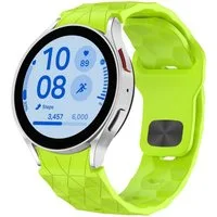 Wigento Smartwatch-Armband Für Samsung Galaxy Watch FE / 6 / 5 / 4 40mm Silikon Arm Band Hellgrün