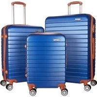 BRUBAKER Kofferset Paris - Hartschalen Koffer Set mit Handgepäck, 4 Rollen, (M, L und XL), 3 tlg., Komfort Hartschalenkofferset), Reisekoffer Trolleys mit Zahlenschloss, 4 Rollen und Tragegriffen