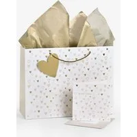 Next Geschenkpapier Herz Geschenktasche und Karte im Set, (1St)