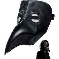 Goods+Gadgets Kostüm Pest-Doktor Schnabel Rabenmaske, Cosplay Steampunk Seuchen-Doktor (Einzeln: Schnabelmaske)