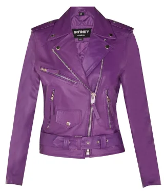 Damen-Bikerjacke aus Rindsleder – Mansfield