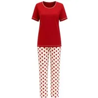 Era&Me Pyjama Era & Me Damen Pyjama Set, 2-tlg (2 tlg., Schlafanzughose + Schlafshirt) Reine Baumwolle