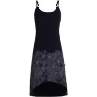 Vishes Sommerkleid Damen Sommer-Kleid High-Low Kleid Spagettiträger-Kleid Shirt-Kleid Goa, Boho, Hipiie Style