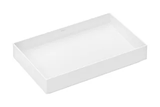 Hansgrohe Xuniva Evo E Aufsatzwaschtisch 650/400 ohne Hahnloch und Überlauf, Mattweiß, 60326700 60326700