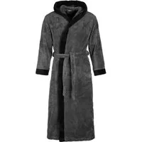 Di Vadini Bademantel Di Vadini UNISEX Herren Damen Bademantel PRATO mit Kapuze, wadenlang, Polyester, Weitenverstellung