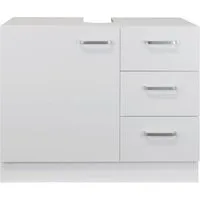 Stabilo Sanitär Waschbeckenunterschrank Waschbeckenunterschrank "Knut" polarweiß matt 3 Schubladen 63x30x54cm matt mit 3 Schubladen