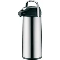 Alfi Pump-Isolierkanne, 3 l, Edelstahl, mit Glaseinsatz