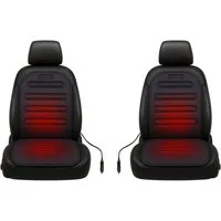 BURI Sitzheizkissen Sitzheizung Autositzheizung beheizbare Sitzauflage 12v Heizmatte 2x