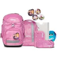 ergobag Schulranzen pack Set Bundle (7-tlg., 7-teiliges Set), größenverstellbares Rückensystem