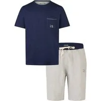 Phil & Co. Shorty Modischer Herren Pyjama kurz (2 tlg) Modisches Design