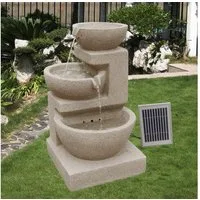 Wehmann Gartenbrunnen Solarbrunnen Eden, 34,00 cm Breite, Wasserbecken BxT: 34,00x34,00 cm