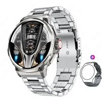 HS Smartwatch Herren großer Bildschirm, Fitness-Tracker IP68 wasserdichte Smartwatch