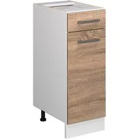 Vicco Unterschrank R-Line, Sonoma/Weiß, 30 cm ohne Arbeitsplatte (1-St)
