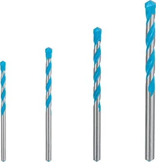 Bosch 4x EXPERT CYL-9 MultiConstruction Bohrer Set (für Beton Weiche Fliesen Ø 4-8 mm Professional Zubehör Schlagbohrer/Schrauber Bohrmaschine/Schrauber)