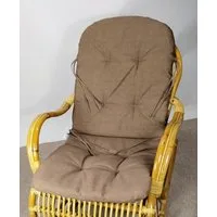 Rattani Sesselauflage Polster für Rattan Schaukelstuhl, Sesselauflage 110 x 50 x 6 cm