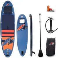 F2 SUP-Board F2 Set Stand Up Paddle Board Ocean Sight Blau 10,5 + Basic Zubehör Pak, Stand up paddle board