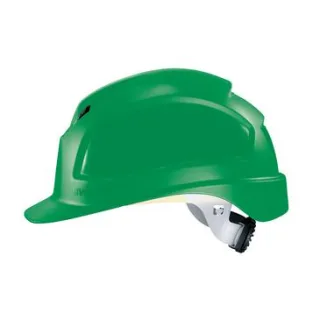 uvex pheos B-WR Schutzhelm mit Lüftung - mit Drehradsystem - langer Schirm grün 52 cm - 61 cm - 9772430